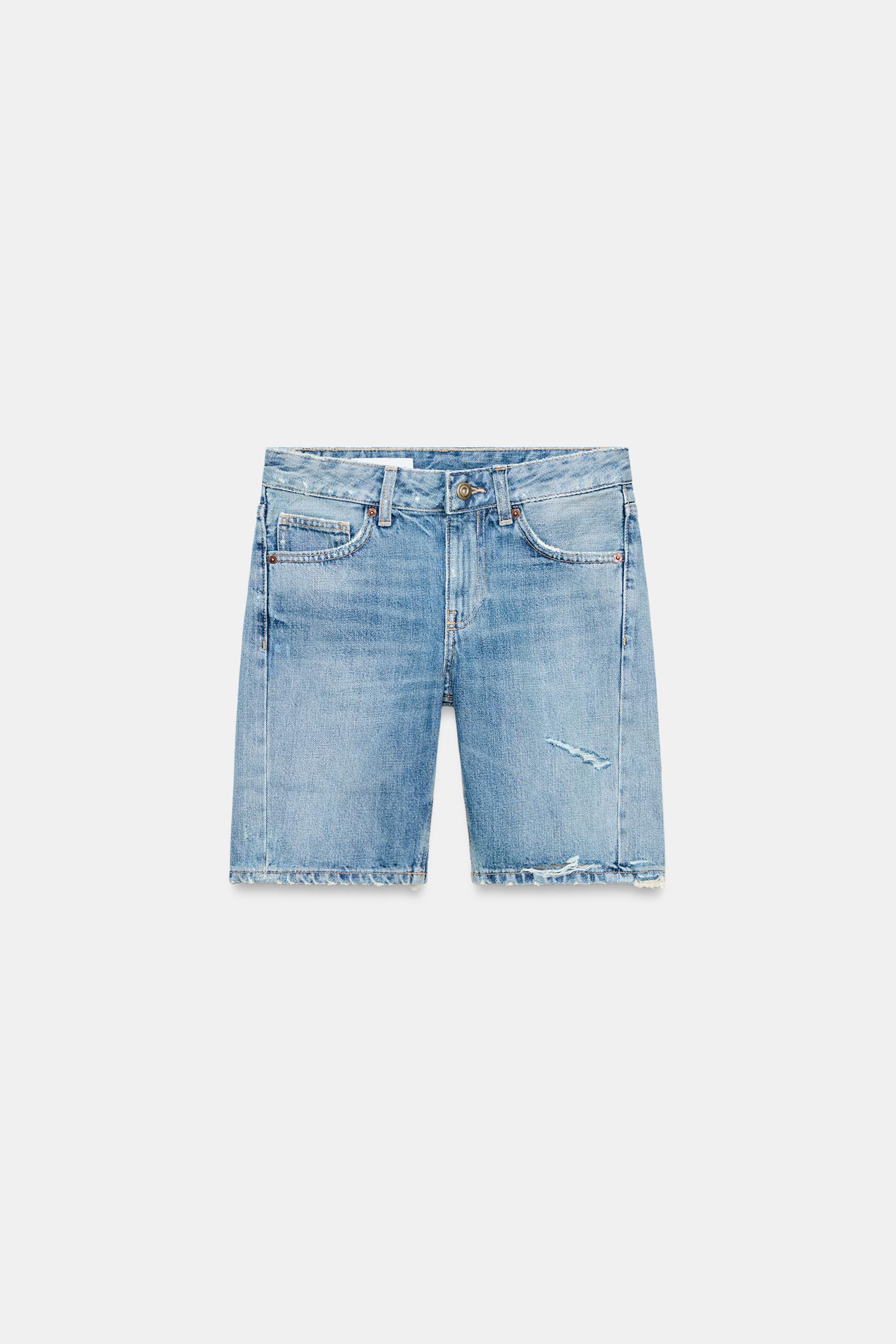TRF MID-RISE DENIM SHORTS